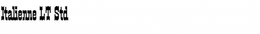 Download Italienne LT Std Font Download Italienne LT Std Font