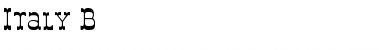 Download Italy B Font Download Italy B Font