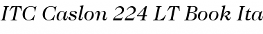 Download Caslon 224 LT Book Font Download Caslon 224 LT Book Font