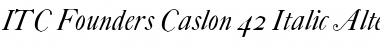 Download FCaslon 42 ITC Font Download FCaslon 42 ITC Font