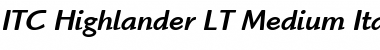 Download ITCHighlander LT Medium Font Download ITCHighlander LT Medium Font