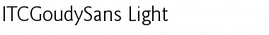 Download ITCGoudySans-Light Font Download ITCGoudySans-Light Font