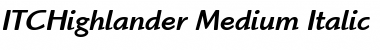 Download ITCHighlander-Medium Font Download ITCHighlander-Medium Font