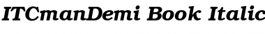 Download ITCmanDemi-Book Font Download ITCmanDemi-Book Font