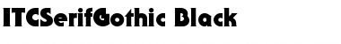 Download ITCSerifGothic-Black Font Download ITCSerifGothic-Black Font