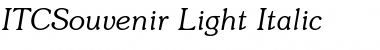 Download ITCSouvenir-Light Font Download ITCSouvenir-Light Font