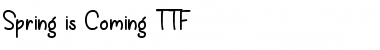 Download Spring is Coming Font Download Spring is Coming Font