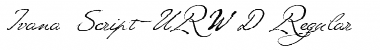 Download Ivana Script URW D Font Download Ivana Script URW D Font