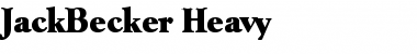 Download JackBecker-Heavy Font Download JackBecker-Heavy Font