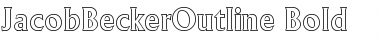Download JacobBeckerOutline Font Download JacobBeckerOutline Font