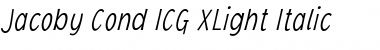 Download Jacoby Cond ICG XLight Font Download Jacoby Cond ICG XLight Font