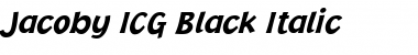 Download Jacoby ICG Black Font Download Jacoby ICG Black Font
