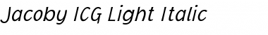 Download Jacoby ICG Light Font Download Jacoby ICG Light Font