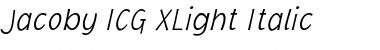Download Jacoby ICG XLight Font Download Jacoby ICG XLight Font