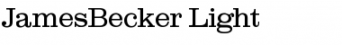 Download JamesBecker-Light Font Download JamesBecker-Light Font
