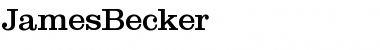 Download JamesBecker Font Download JamesBecker Font