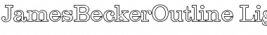 Download JamesBeckerOutline-Light Font Download JamesBeckerOutline-Light Font