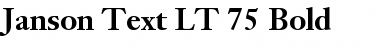 Download JansonText LT Bold Font Download JansonText LT Bold Font
