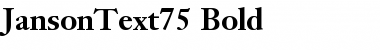 Download JansonText75 Font Download JansonText75 Font
