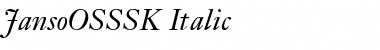 Download JansoOSSSK Font Download JansoOSSSK Font