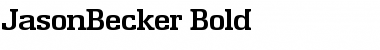 Download JasonBecker Font Download JasonBecker Font