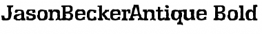 Download JasonBeckerAntique Font Download JasonBeckerAntique Font