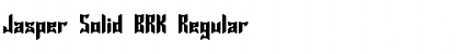 Download Jasper Solid BRK Font Download Jasper Solid BRK Font