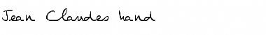 Download Jean-Claude's hand Font Download Jean-Claude's hand Font