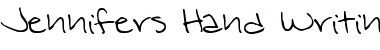 Download Jennifer's Hand Writing Font Download Jennifer's Hand Writing Font