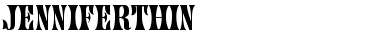Download JenniferThin Font Download JenniferThin Font