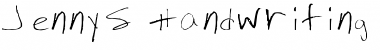 Download Jenny's Handwriting Font Download Jenny's Handwriting Font