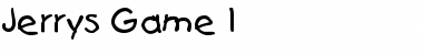 Download Jerry's Game 1 Font Download Jerry's Game 1 Font