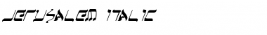 Download Jerusalem Italic Font Download Jerusalem Italic Font