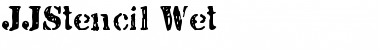 Download JJStencil Wet Font Download JJStencil Wet Font