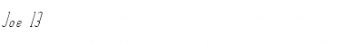 Download Joe 13 Font Download Joe 13 Font