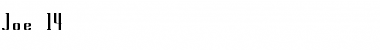 Download Joe 14 Font Download Joe 14 Font
