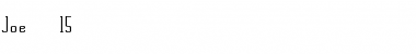 Download Joe 15 Font Download Joe 15 Font