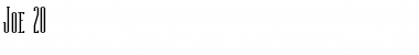 Download Joe 20 Font Download Joe 20 Font