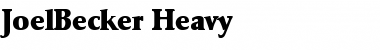 Download JoelBecker-Heavy Font Download JoelBecker-Heavy Font