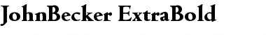 Download JohnBecker-ExtraBold Font Download JohnBecker-ExtraBold Font