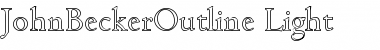 Download JohnBeckerOutline-Light Font Download JohnBeckerOutline-Light Font