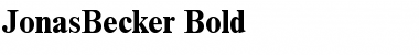 Download JonasBecker Font Download JonasBecker Font