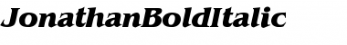 Download JonathanBoldItalic Font Download JonathanBoldItalic Font