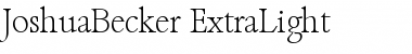 Download JoshuaBecker-ExtraLight Font Download JoshuaBecker-ExtraLight Font