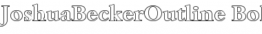 Download JoshuaBeckerOutline Font Download JoshuaBeckerOutline Font