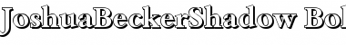 Download JoshuaBeckerShadow Font Download JoshuaBeckerShadow Font