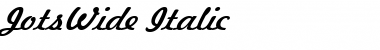 Download JotsWide Font Download JotsWide Font
