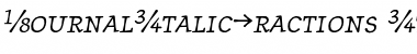 Download JournalItalicFractions Font Download JournalItalicFractions Font