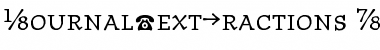 Download JournalTextFractions Font Download JournalTextFractions Font
