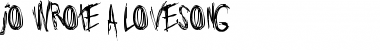 Download Jo_wrote_a_lovesong Font Download Jo_wrote_a_lovesong Font